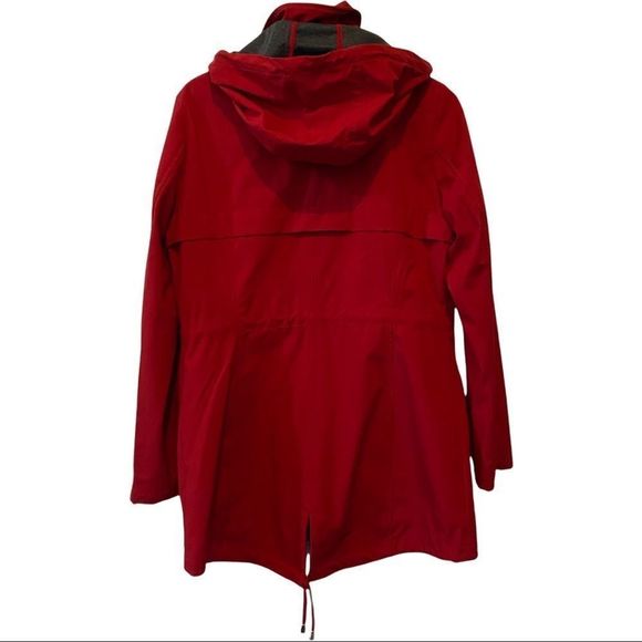 Michael Kors red polyester waterproof utility jacket size M new without tag - Picture 6 of 9